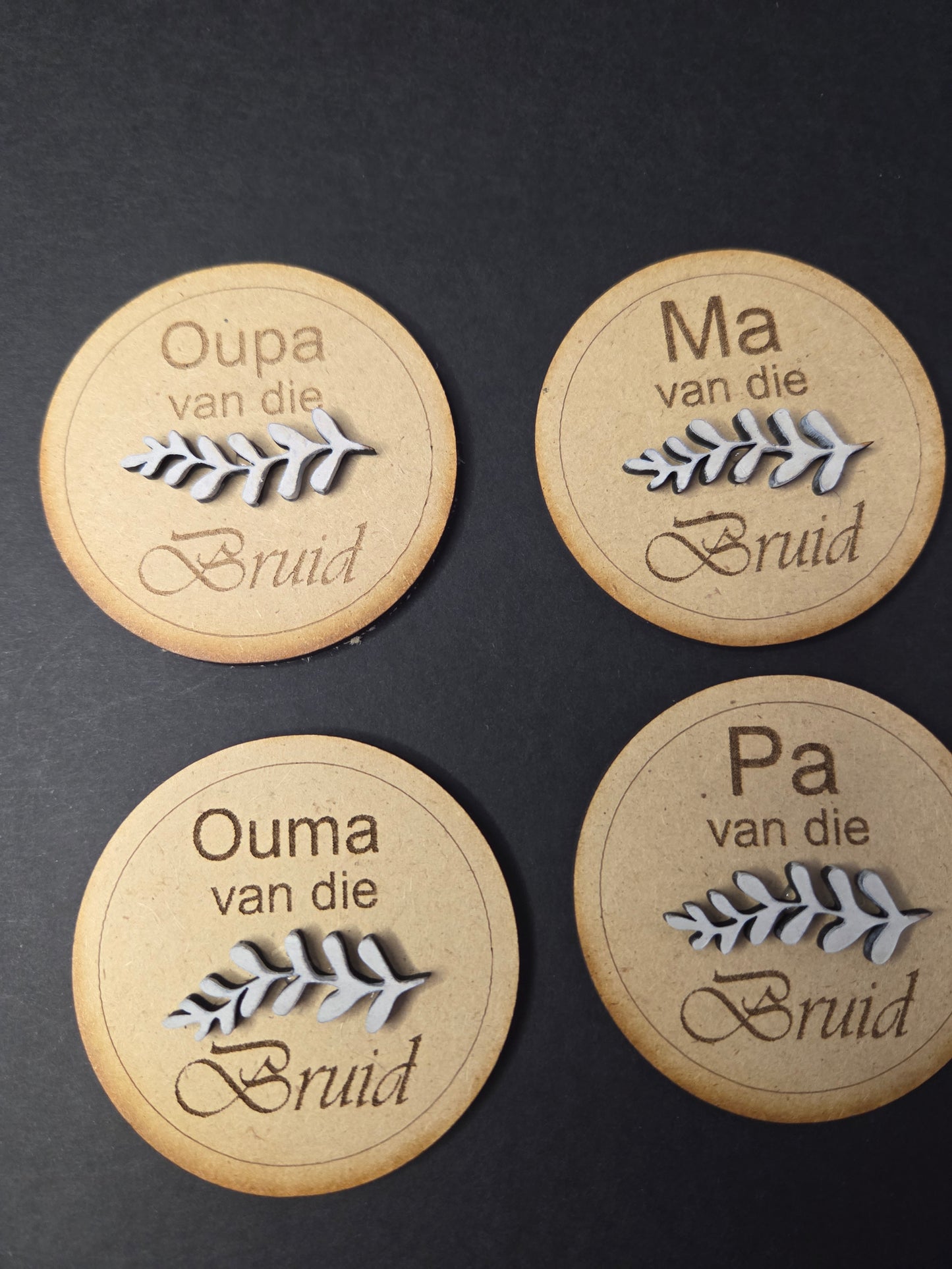 Wedding badges