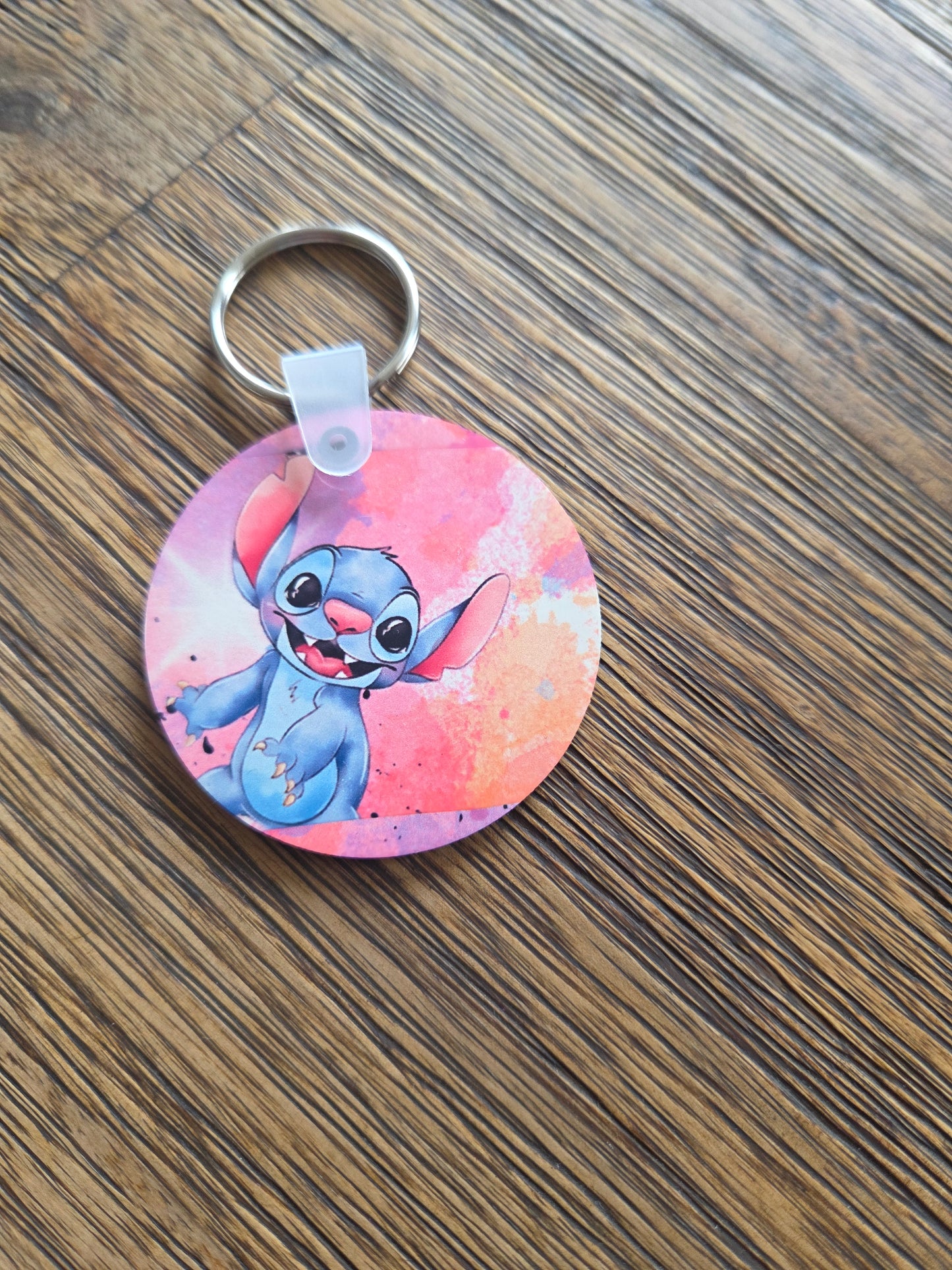 Stitch key ring double sided