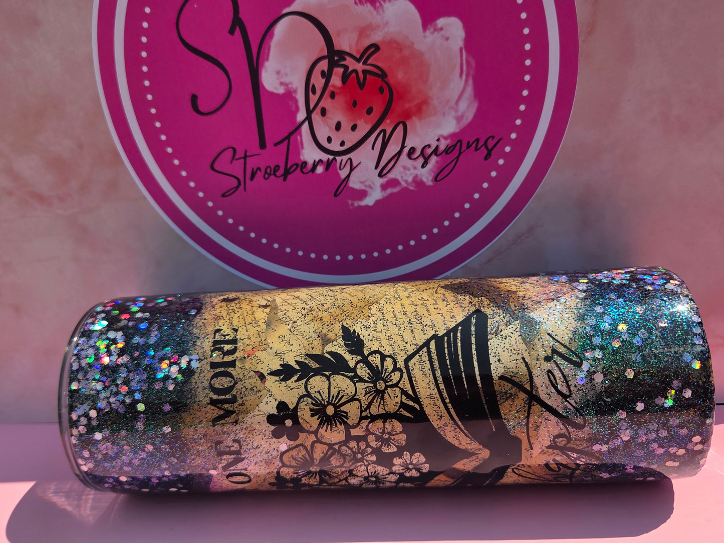 ✨ Glitter Ombre “One More Chapter” Tumbler ✨