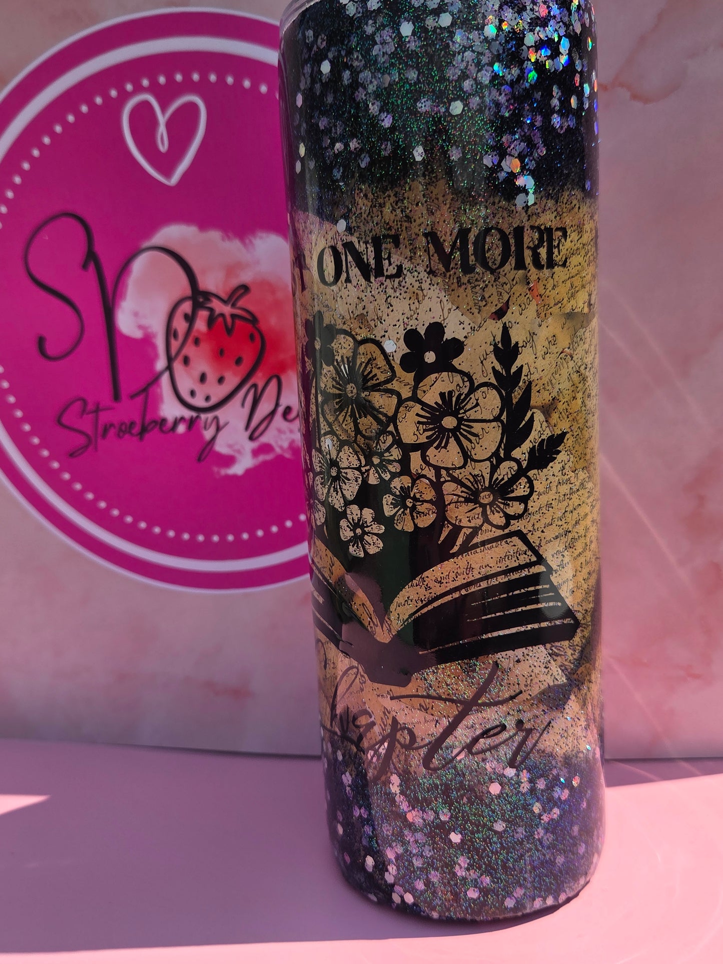 ✨ Glitter Ombre “One More Chapter” Tumbler ✨
