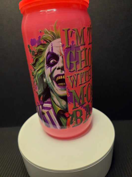 Beetlejuice Inspired Tumbler – “Ghost with the Most” Design
