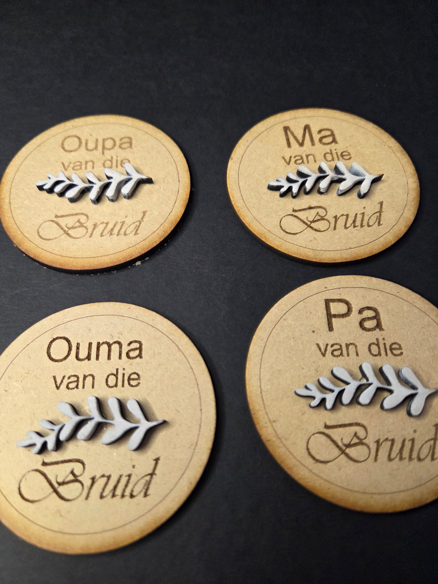 Wedding badges
