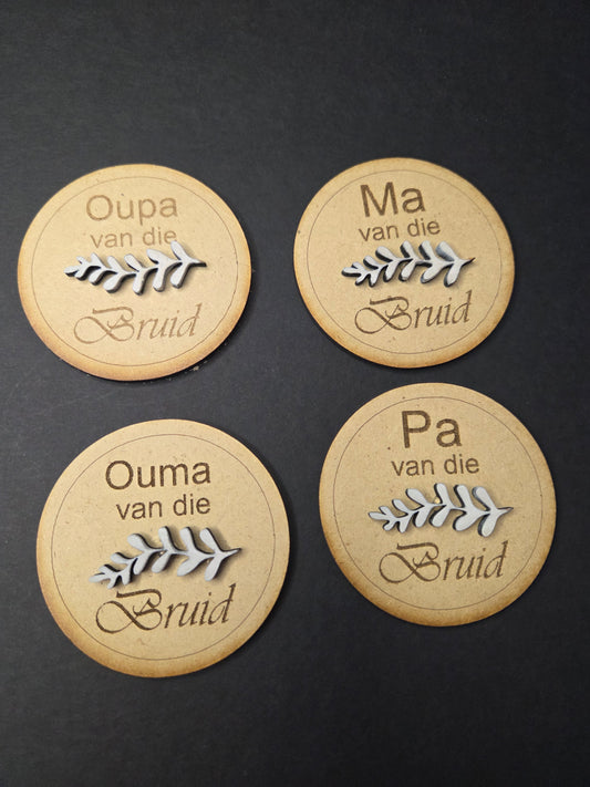 Wedding badges