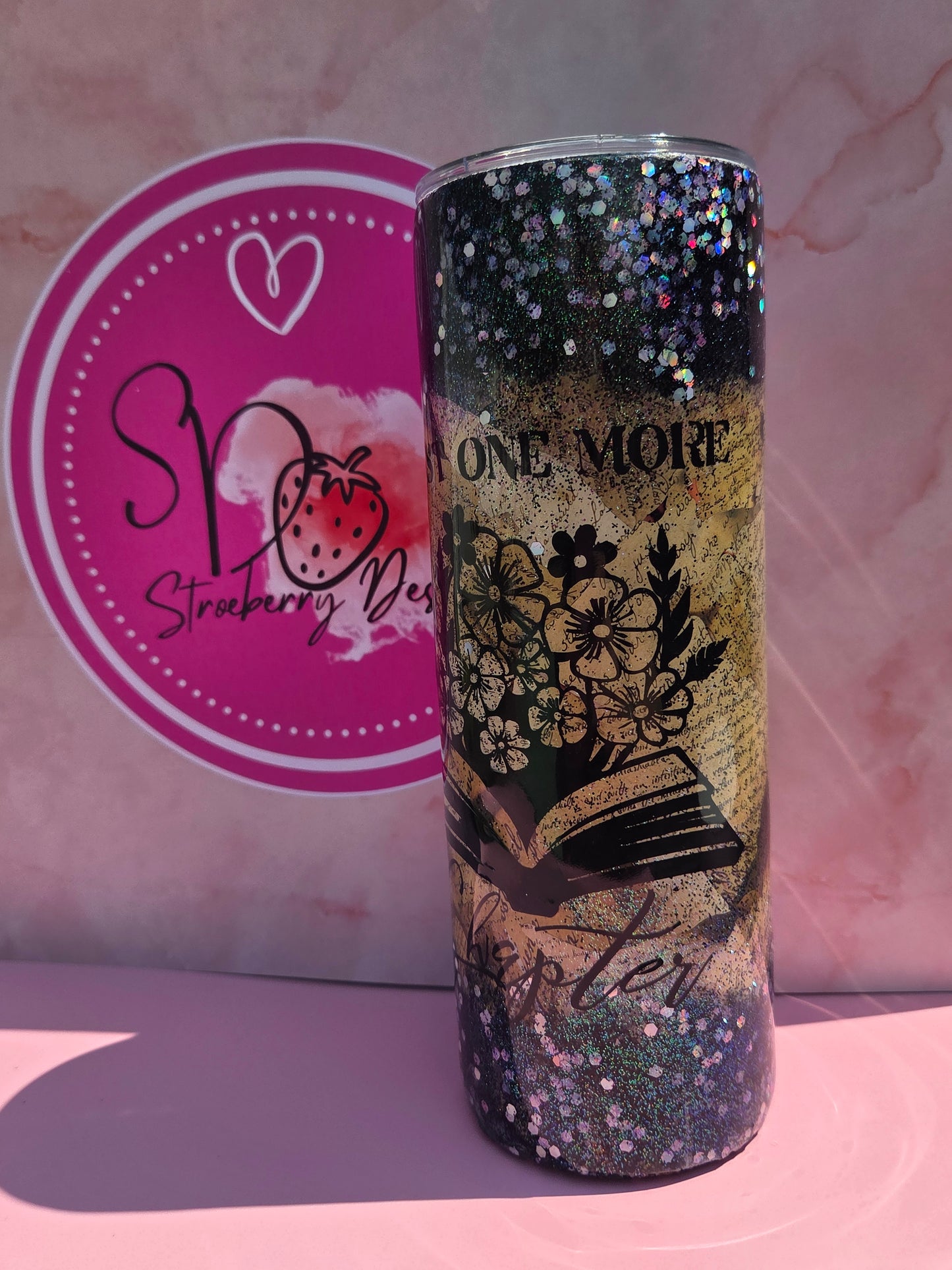 ✨ Glitter Ombre “One More Chapter” Tumbler ✨