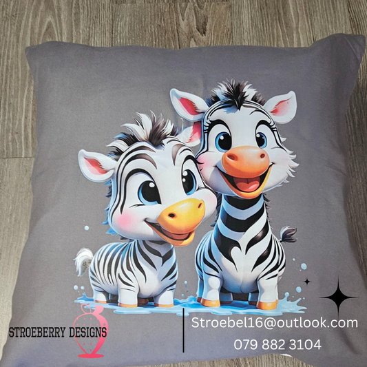Zebra cushion cover